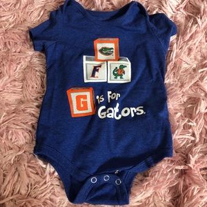 Florida Gators infant blue onesie size 3-6 months. Worn once. Like New.